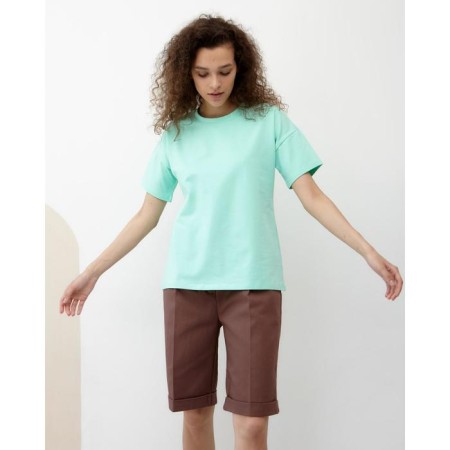 Women's T-shirt Basic Line, mint color, rr 46-3