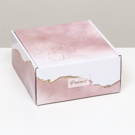 Self -charged box, without a window "Present" 19 x 19 x 9 cm set 5 pcs-1