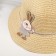 Hat for the girl Minaku "Bunny", Milk color, Rr. 52