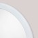 Circle mirror, wall, white baguette, 50x50 cm