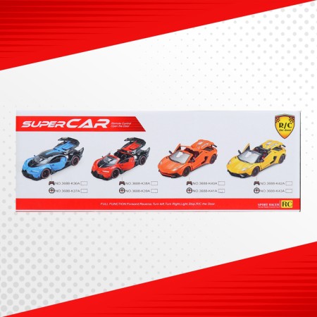 Radio -controlled Lambo machine, 1:12, doors open, works from the battery, yellow color-11