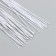 Wire for creativity "Florico" 0.55 mm, 30 pcs, 40 cm, in paper braid, white