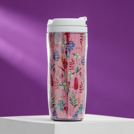 The thermostat with the insert “March 8. Flowers ", 350 ml, retains heat 2 hours-1