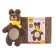 Set for creativity. Soft toy of fur "Bear"