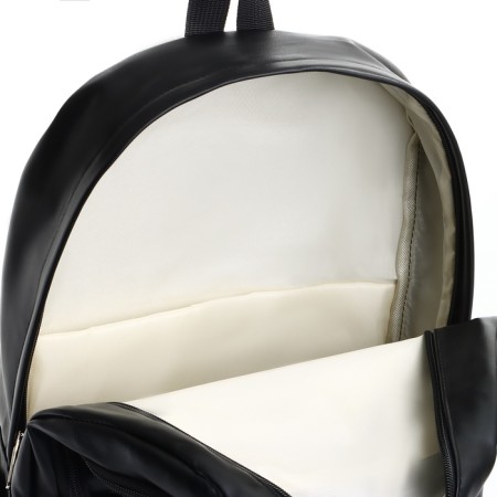 City backpack on a zipper, black color-5