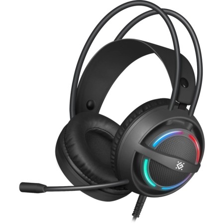 Headphones Defender DEXTER, game, full -size, microphone, USB, backlight, black-1