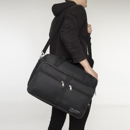 Male bag, luris, black color-6