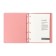 Notebook A5+ 120l Escalada, soft region, leather claim, kr bl 70 g/m2, pink