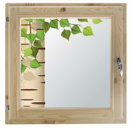 Window 50x60 cm, "birch", single -chamber double -glazed window, seal, needles