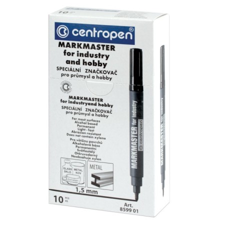 Marker Centropen Maxi Marker 151137, permanent, black, line width 2.5 mm-1