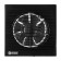 Exhaust fan "Cosmetic" B125, D = 125 mm, 12 W, 40 dB, 188 m³/h, without turning off, black