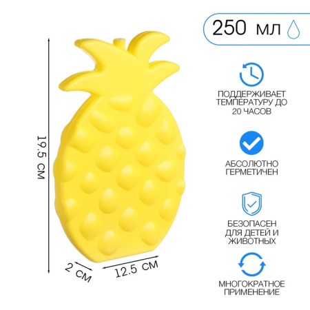 Cold battery "Master K. Pineapp", 250 ml, 19.5 x 12.5 cm, yellow