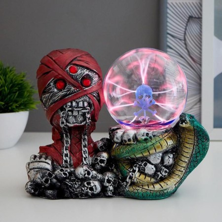 Plasma ball "Mummy with a snake" 21.5x10x17.5 cm Risalux