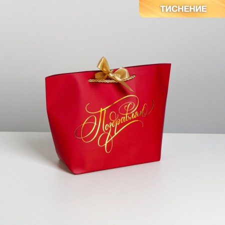 Gift package, packaging, "Congratulations", 19 x 20 x 9 cm-1