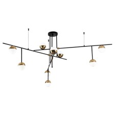 Ceiling Ceiling ST LUCE. SL1507.422.09. Albero. 9x5 W, G9, 4000K, 163.5x163.5x75 cm, black color