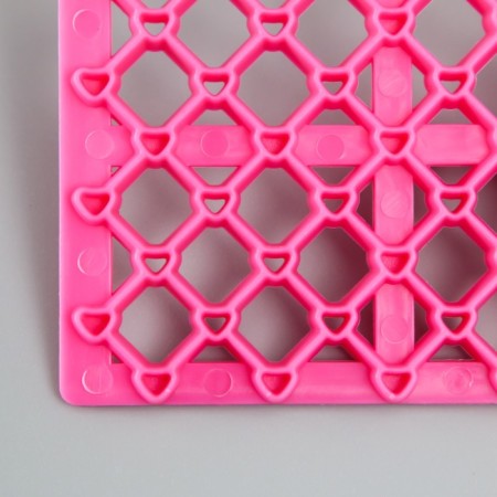 Plastic stamp "Rhombus with heart" 12.8x7.5 cm-4