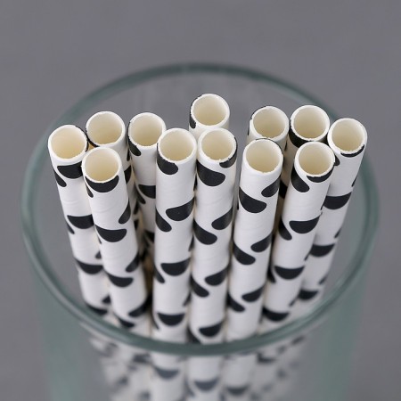 Politable cocktail tubes, set 12 pcs., White color-2