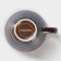 Porcelain cup Magistro Garland, 200 ml, blue color