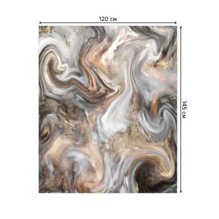 The tablecloth “Marble vortex”, rectangular, oxford, size 120x145 cm-1