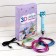 3D handle of tigernok, work with plastic PLA, USB power cable, blue