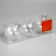 A set of Christmas tree balls “Game of sparks” 3 pcs., Battery, 1 LED, glow warm white