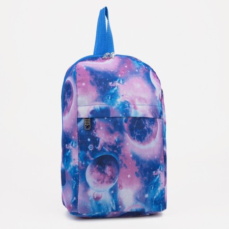 Children's backpack on lightning, 2 outer pockets, purple color-2