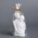 Figure candle "Lovers", 12 cm, white