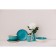 Board ceramic dessert shade "Sea World", d = 19 cm, blue color