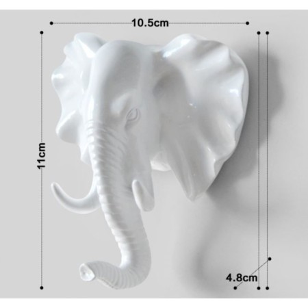 Nast-light decor "Elephant" 11 x 10.5 cm, white-5