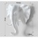 Nast-light decor "Elephant" 11 x 10.5 cm, white
