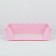 Tuel for dogs with high sides and a removable mesh 38x36x12 cm, pink