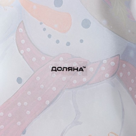 Glass Serving shade "Snowman and Sparrow", 20.5 × 13 cm-5