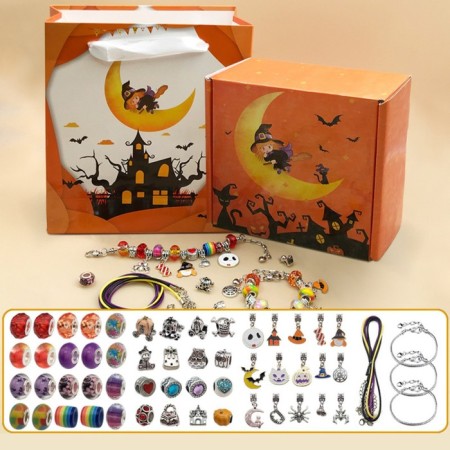 Set for creating bracelets "Gift for Girls", Halloween, 57 items, color-1