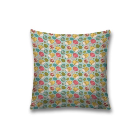 Pillowess decorative "Flowers on Easter eggs", on a zipper, size 45x45 cm