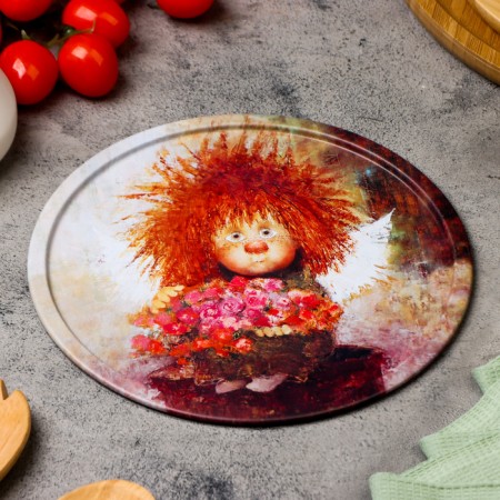 Set of decorative plates "Sun Angel", 3 pcs, 20 x 0.4 x 0.32 cm, metal-2