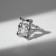 Ring "Fantasy" Dream, white color in silver, dimensionless