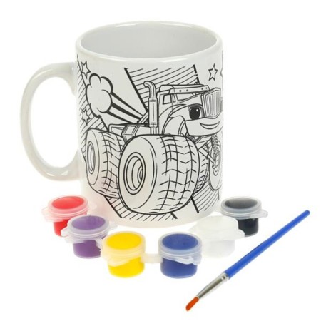 Mug for the painting "Monster Trek", 6 acrylic paints, brush-1