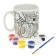 Mug for the painting "Monster Trek", 6 acrylic paints, brush