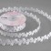 Figure tape "Branches with flowers", 20 mm, 9 ± 0.5 m, white color