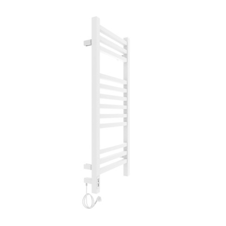 Towel electric heated Laris Astor ChK12, 350x900 mm, 12 crossbars, left, white-2
