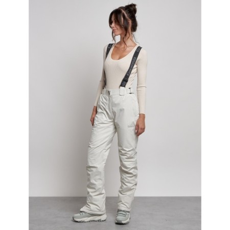 Semi -combinezone female ski insulated, size 46, white color-1