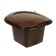 Bucket-hut, h = 20 cm, 11 l, brown
