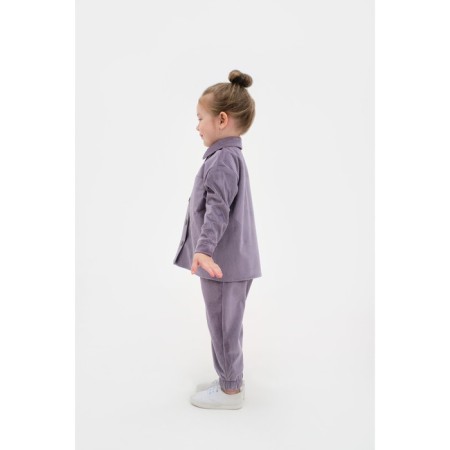 Kids KAFTAN "Velvet", size 32 (110-116), purple color-1