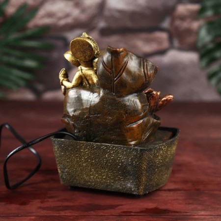 The desktop fountain from the Ganesha network in the lotus 21.5x16x13 cm-3