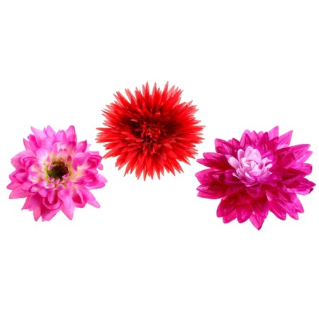 Flowers artificial set for needlework, 20-30pcs mix assorted