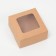 The box is folding, the lid is, with the window, craft, 8 x 8 x 4 cm