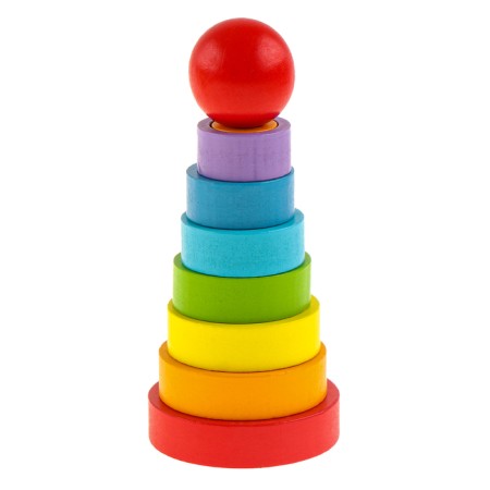 Children's developing pyramid "Figures" 14 × 6.2 × 6.2 cm, according to the Montessori method-2