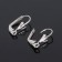 Schwenzes with a French fastener, 18 mm (set of 5 pairs), silver color