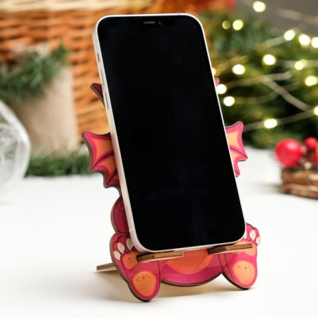Stand for the phone "Dragon Pink", 143 x 105mm-1