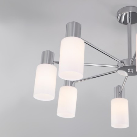Ceiling Lamp EUROSVET VEGGA 70160/8, E14, 8x60W, 720x720x385 mm, chromium color-1